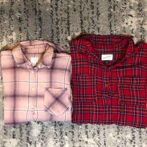 BUNDLE- Flannel Shirt Pairing SIZES SM & MED